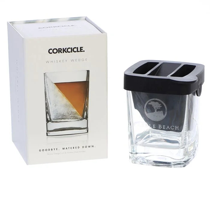 Corkcicle whiskey wedge with packaging on a white background
