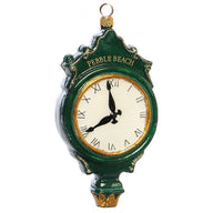 Pebble Beach 3D Clock Ornament by Joy to the World Collectibles
