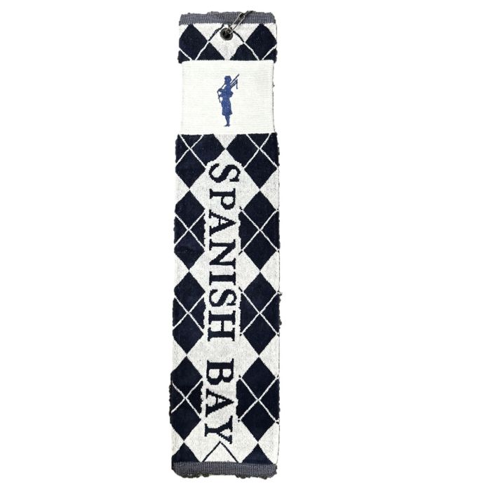 Spanish Bay Vertical Tartan Trifold Golf Towel