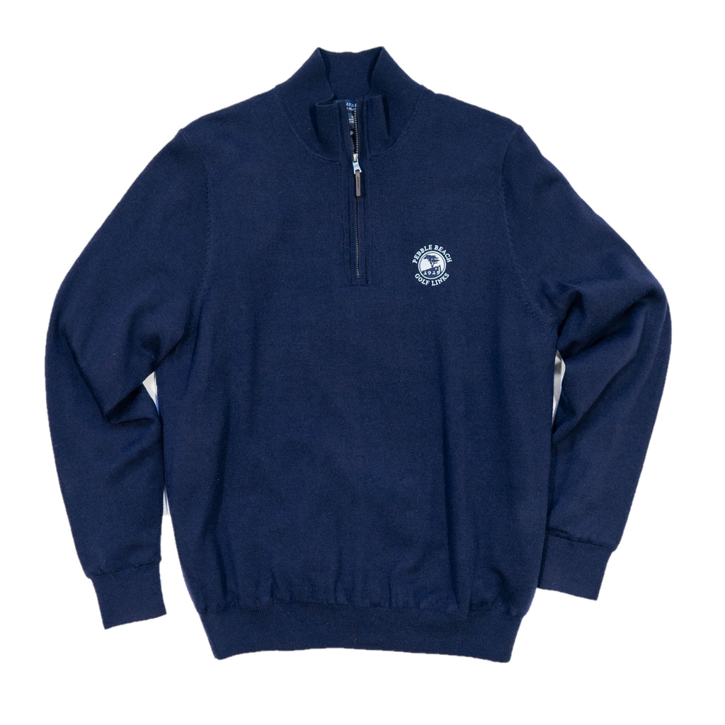 Pebble Beach Baruffa Merino 1/4 Zip Windsweater by Fairway & Greene