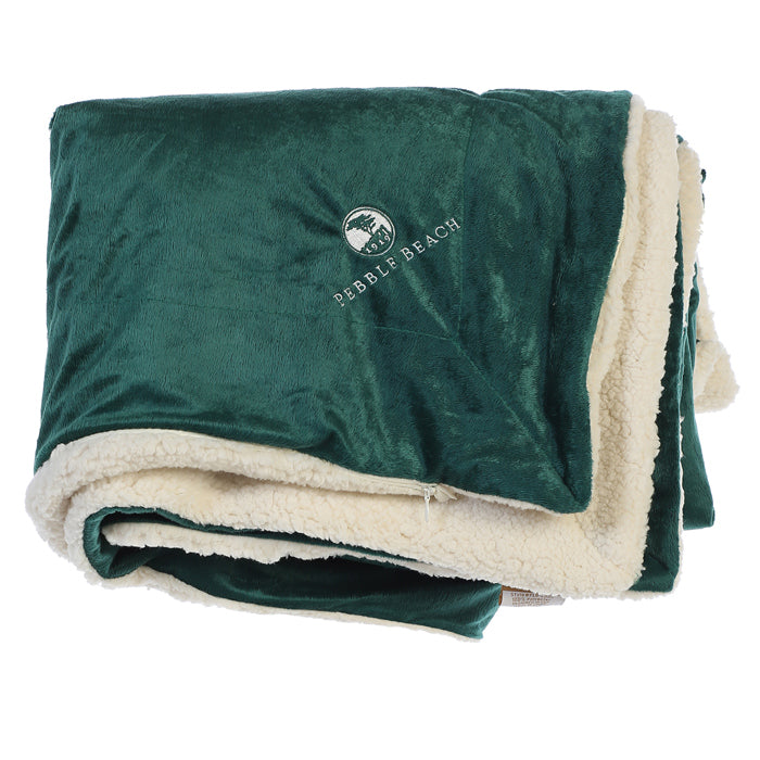 Pebble Beach Oversized Sherpa Throw Blanket