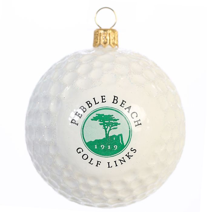 Pick your Course" Golf Ball Holiday Ornament by Joy to the World Collectables-Pebble Beach Golf Links"