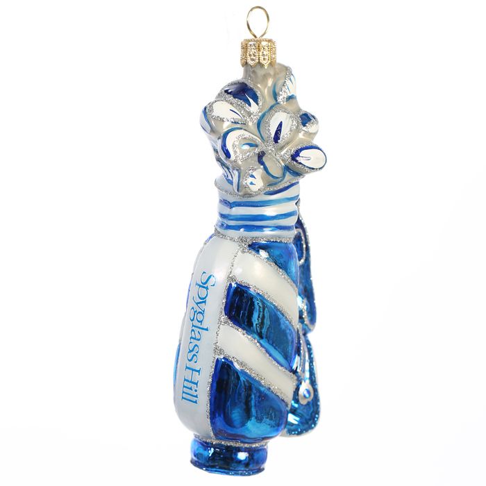 Pick your Course" Golf Bag Holiday Ornament by Joy to the World-Spyglass Hill Golf Course"