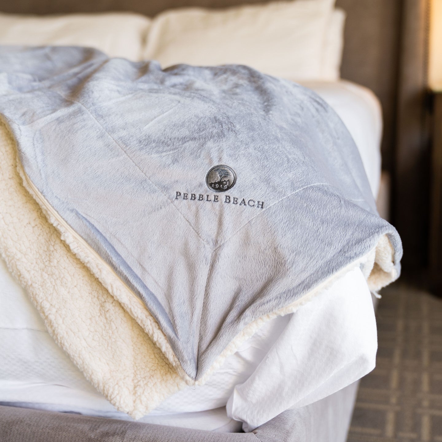 Pebble Beach Oversized Sherpa Throw Blanket