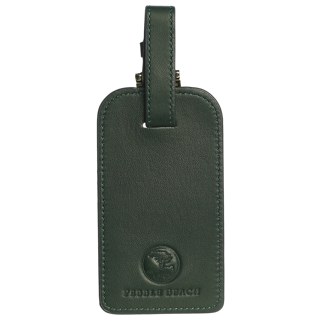 Pebble Beach Leather Luggage Tag