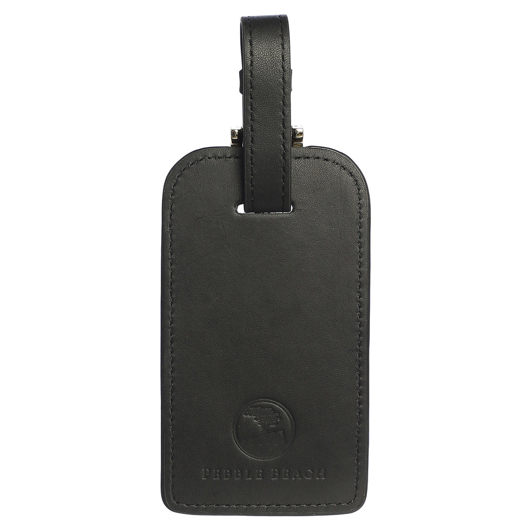 Pebble Beach Leather Luggage Tag