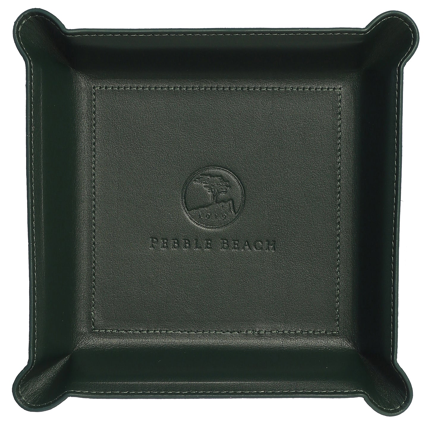 Pebble Beach Leather Valet Tray