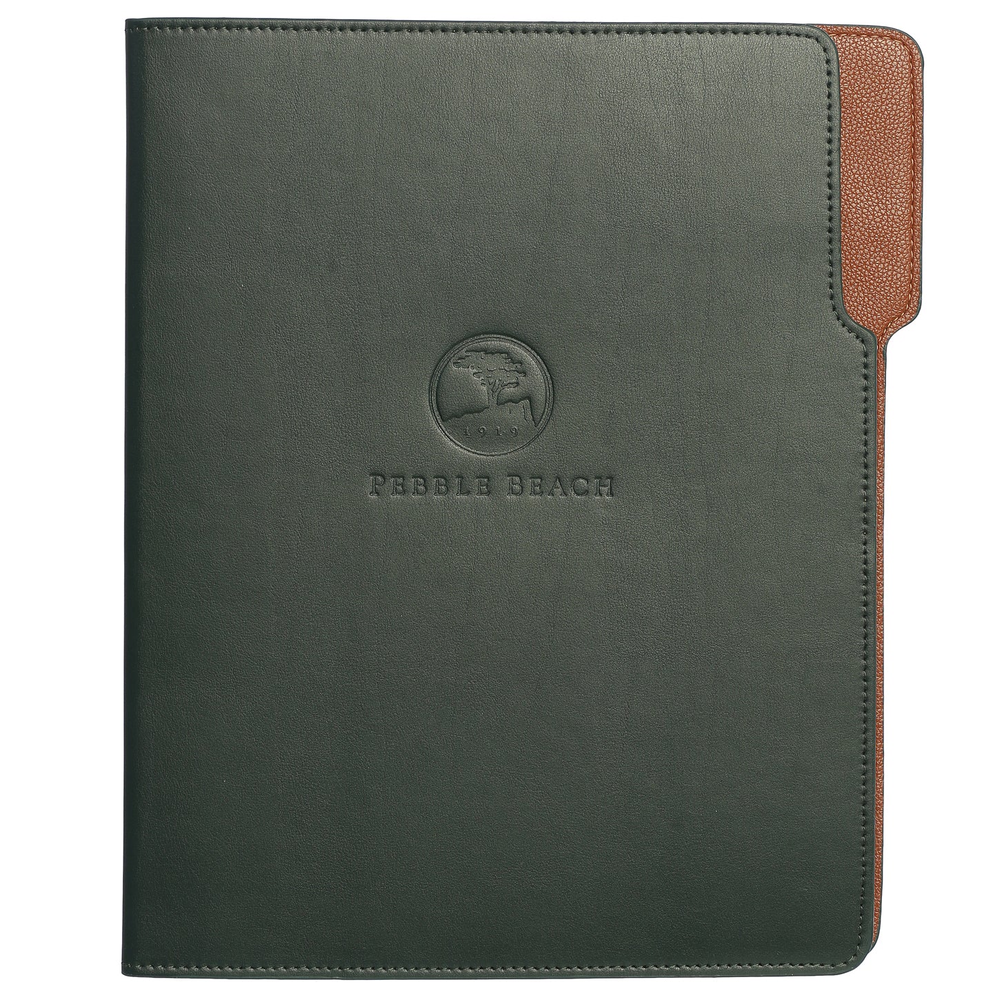 Pebble Beach Logo Leather Padfolio