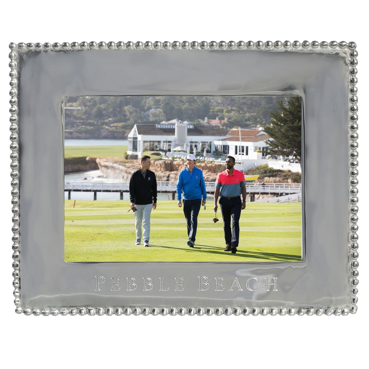 Pebble Beach 5x7 Beaded Frame by Mariposa