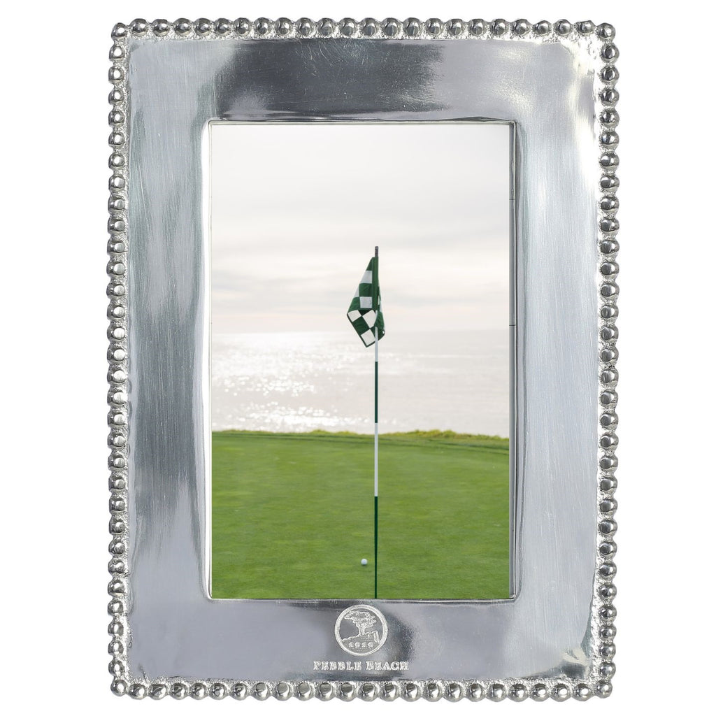 Pebble Beach 4x6 Beaded Frame by Mariposa