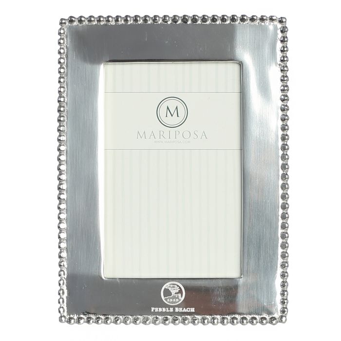 Pebble Beach 4x6 Beaded Frame by Mariposa
