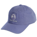 Purple cap with Pebble Beach logo on a white background