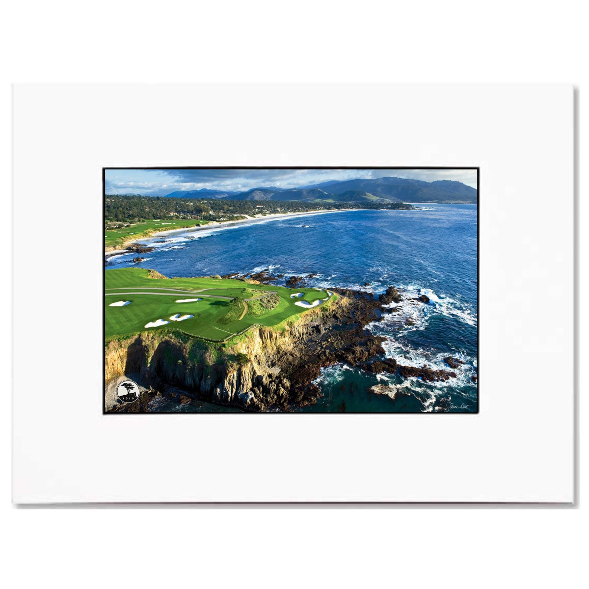 "Carmel Bay View" Matted Print by Joann Dost