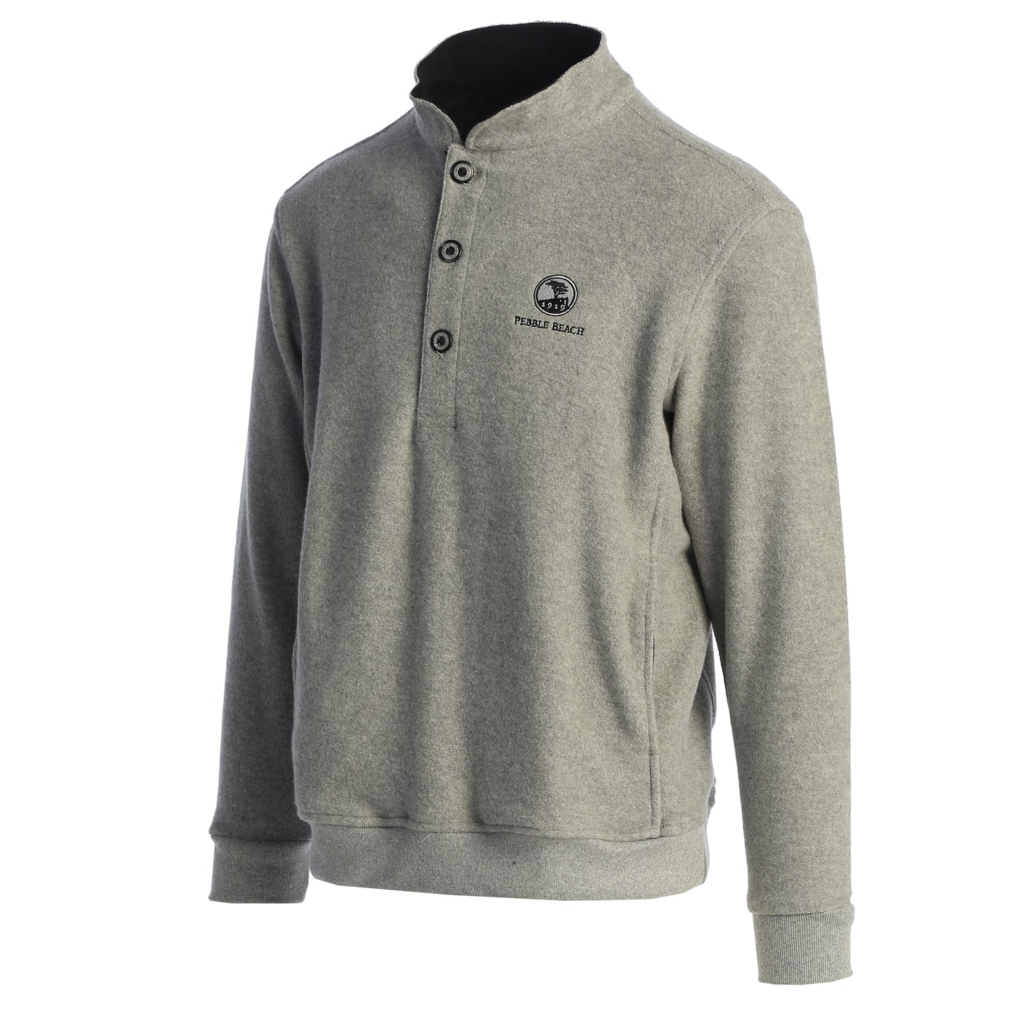 Pebble Beach Foothill Fleece Henley by Straight Down