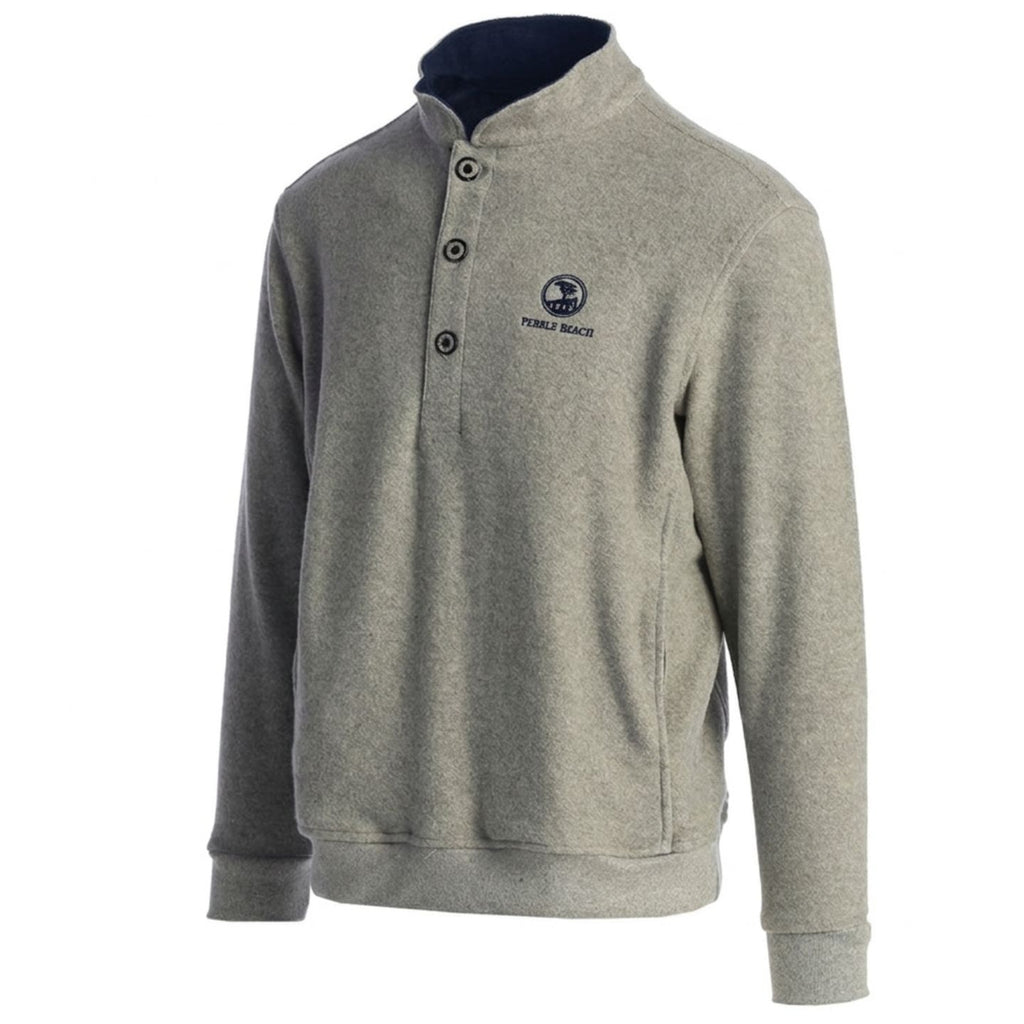Pebble Beach Foothill Fleece Henley by Straight Down