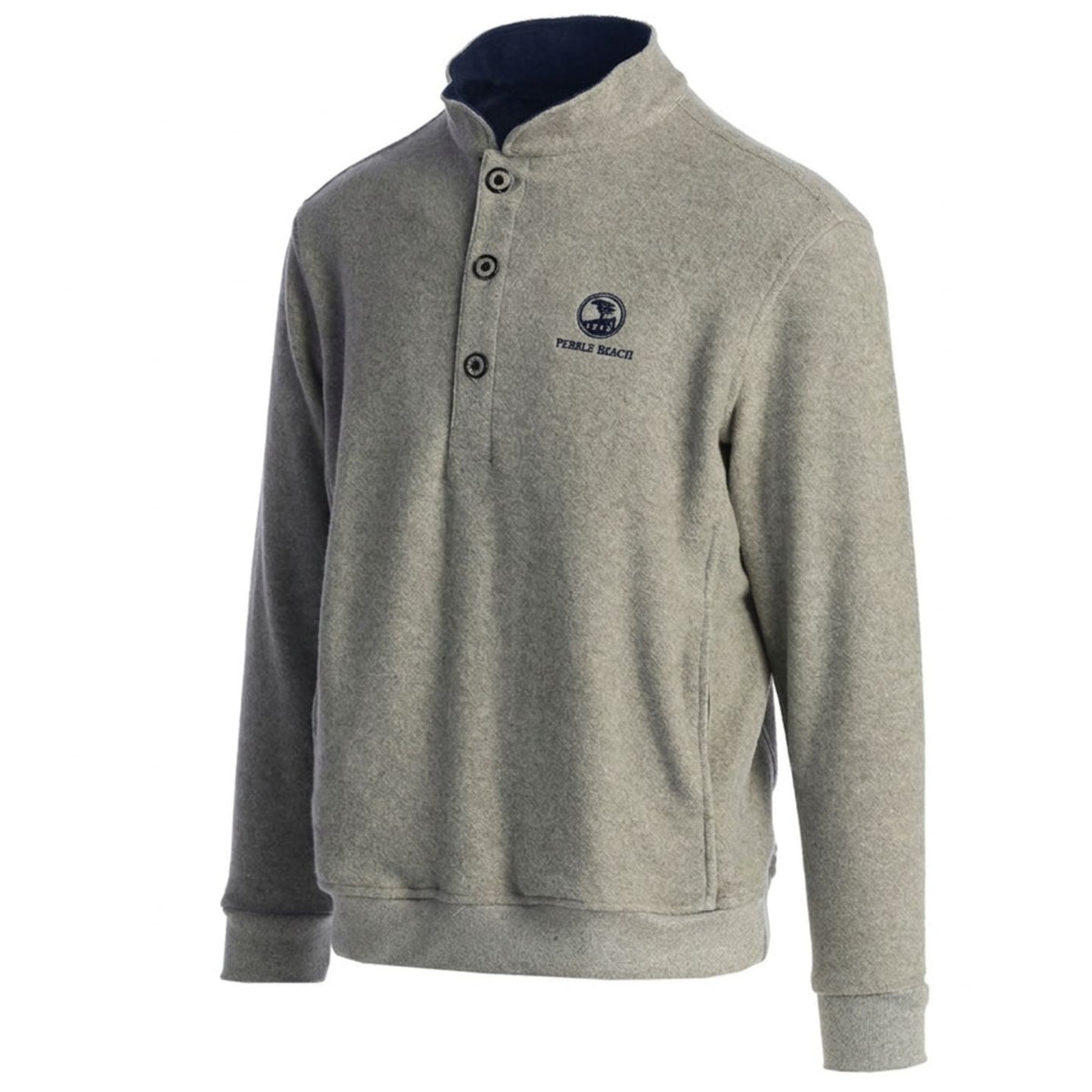 Pebble Beach Foothill Fleece Henley by Straight Down