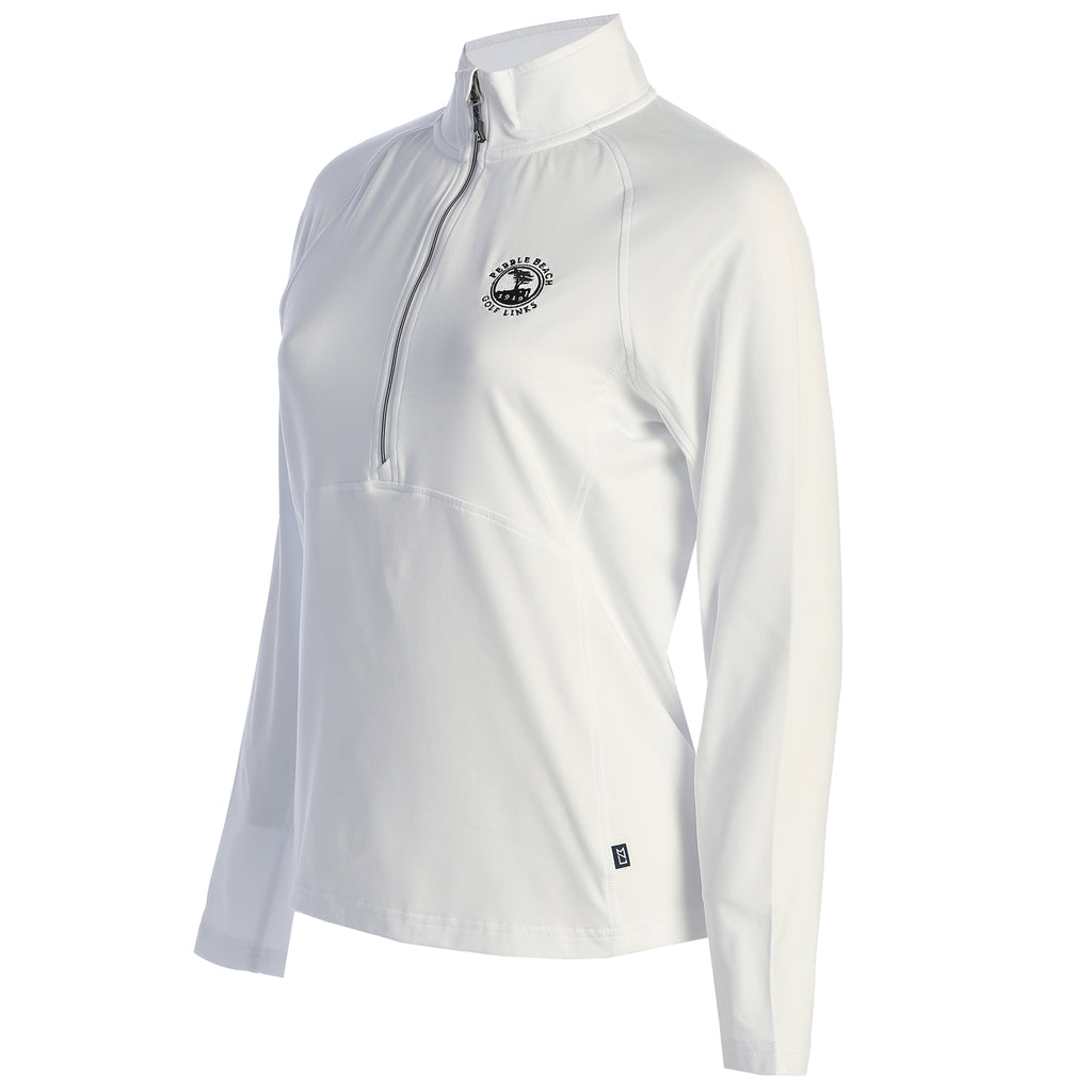 Pebble Beach Women's Adapt Eco Knit Half Zip Pullover by Cutter & Buck