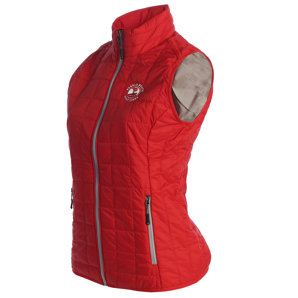 Pebble Beach Women's Rainier PrimaLoft Eco Puffer Vest by Cutter & Buck