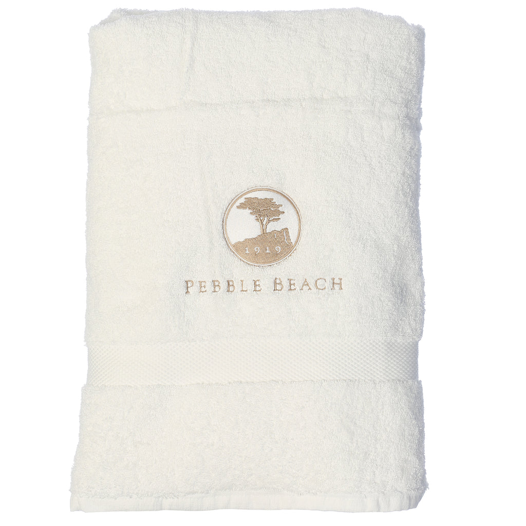Pebble Beach Luxury Logo Bath Towel