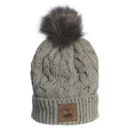 Pebble Beach Women's Fur Pom Pom Beanie by Kate Lord