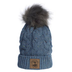 Pebble Beach Women's Fur Pom Pom Beanie by Kate Lord
