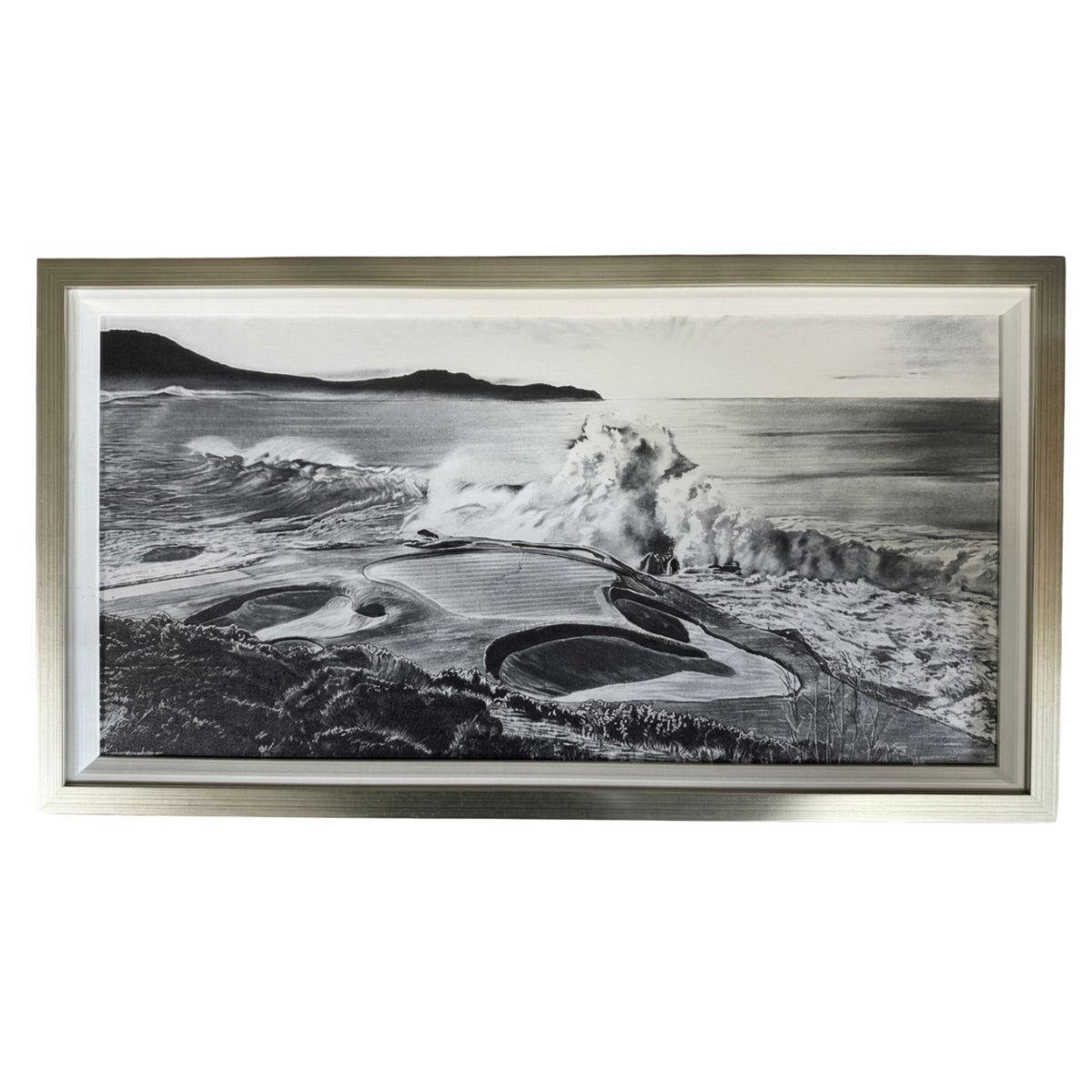 Pebble Beach Framed "Hole #7" by Hobrecht Sports Art