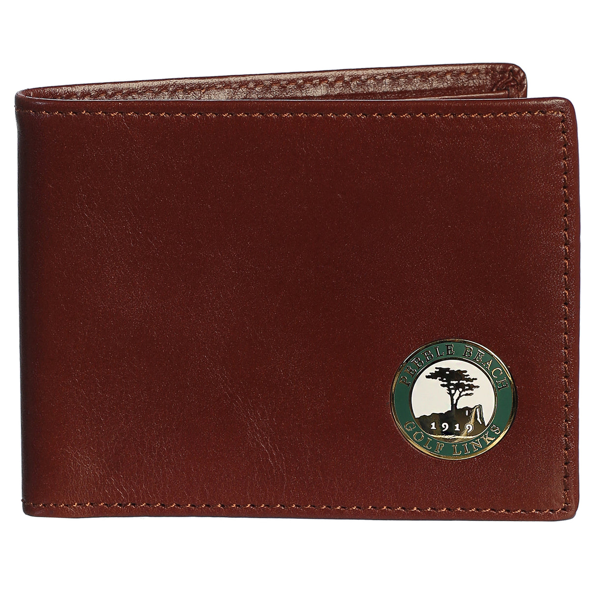Pebble Beach Bi-Fold Leather Wallet