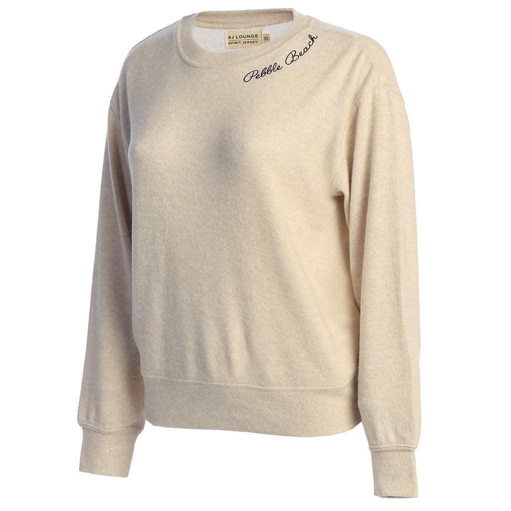 Pebble Beach Women's Script Neckline Sweater by Spirit Clothing