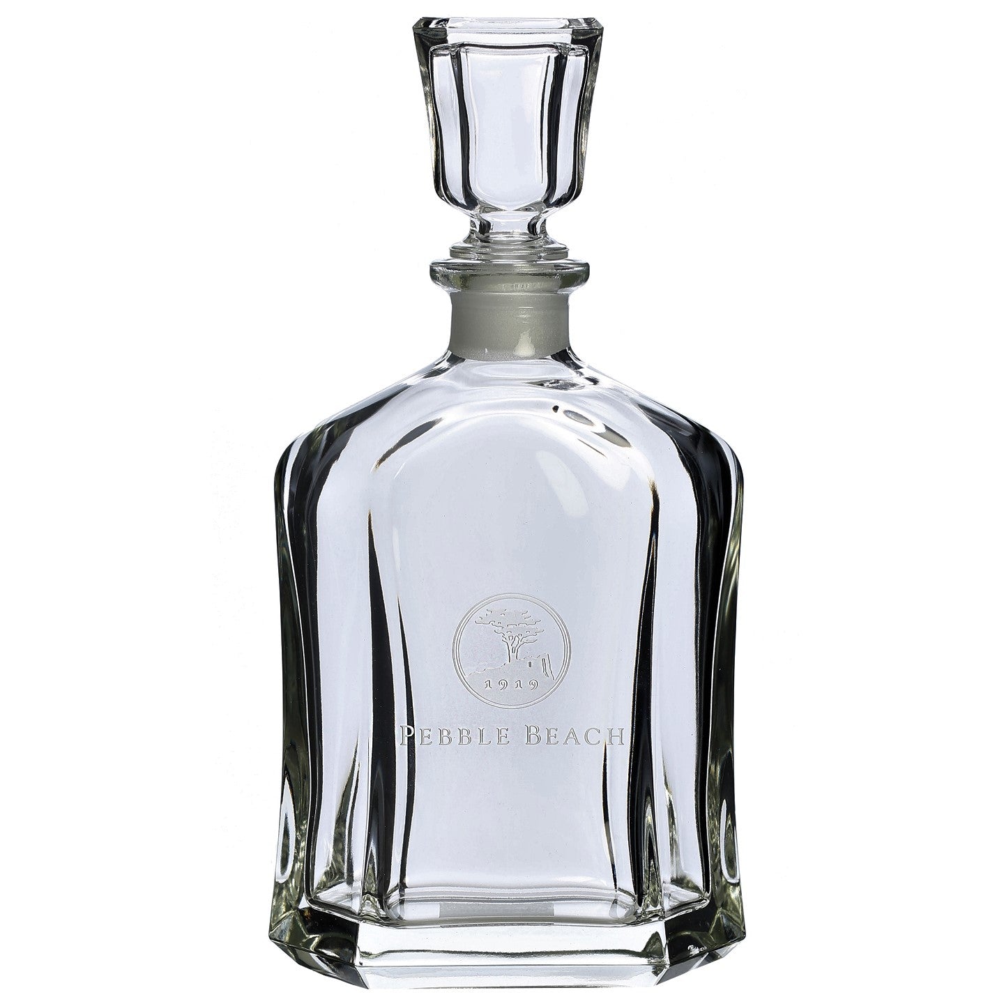Pebble Beach Whiskey Decanter and Rocks Glasses Set