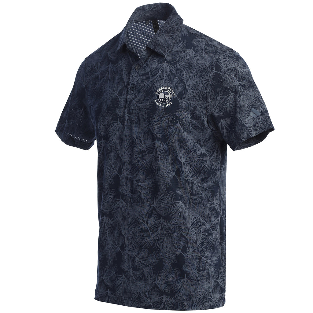 Pebble Beach Pine Print Ultimate 365 Polo by adidas