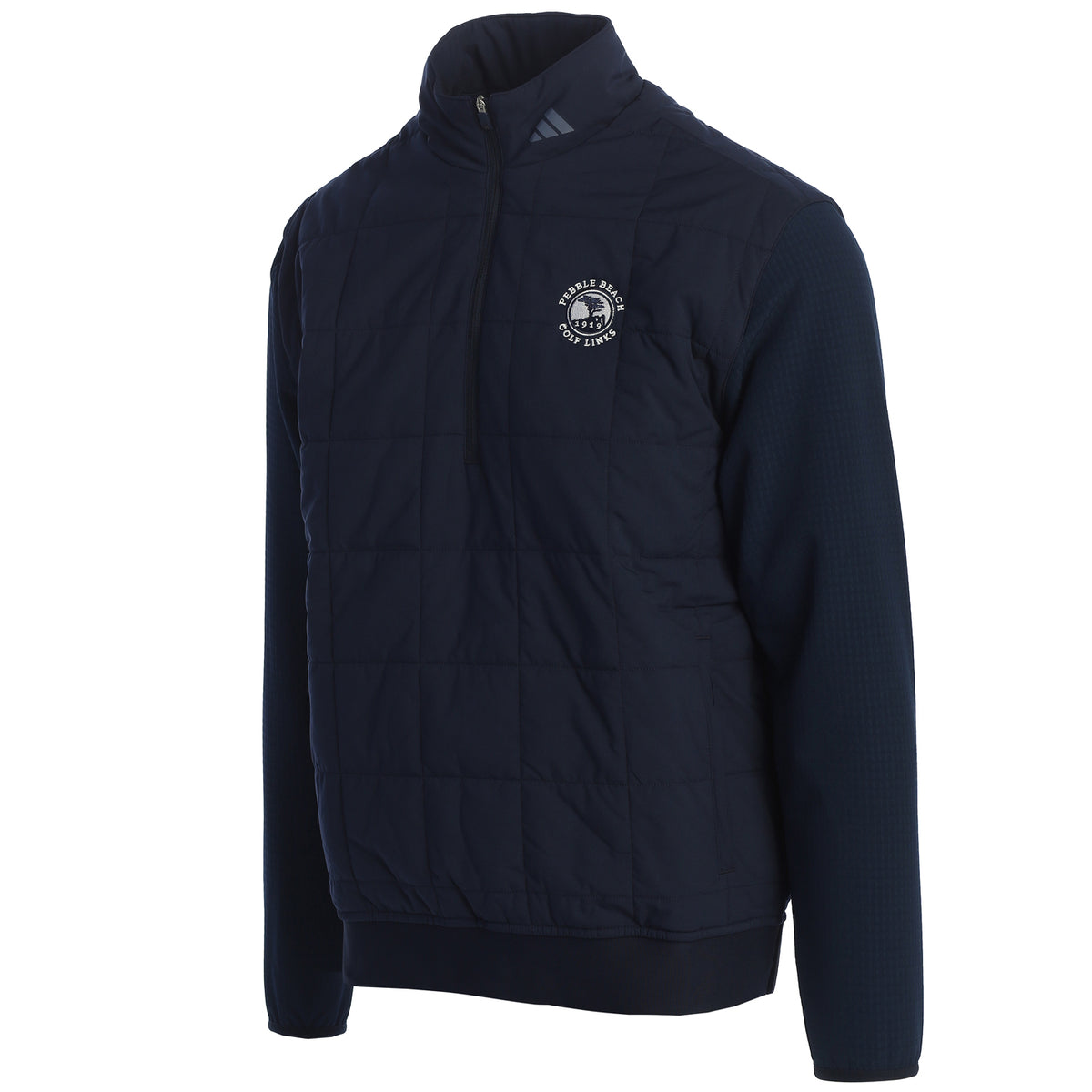 Pebble Beach Ultimate365 DWR Quilted 1/2 Zip by adidas