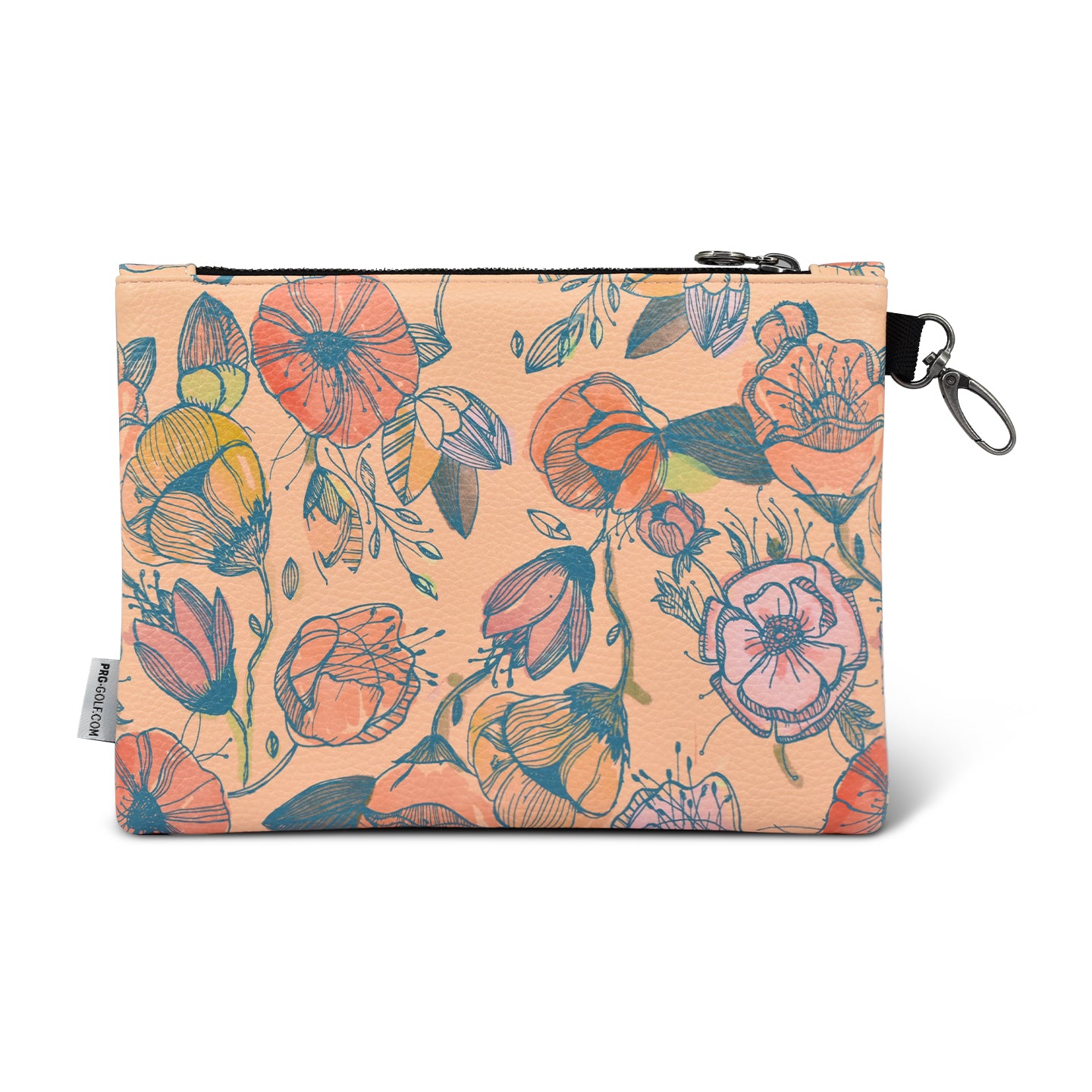 Pebble Beach California Poppy Zipper Tote