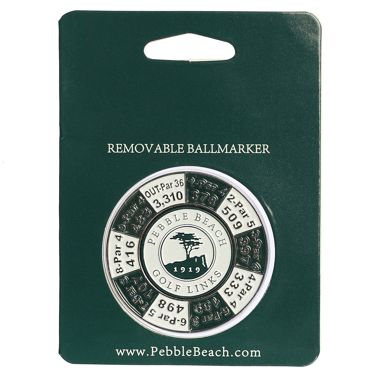 Pebble Beach Mondomark XL Yardage Duo Ball Marker