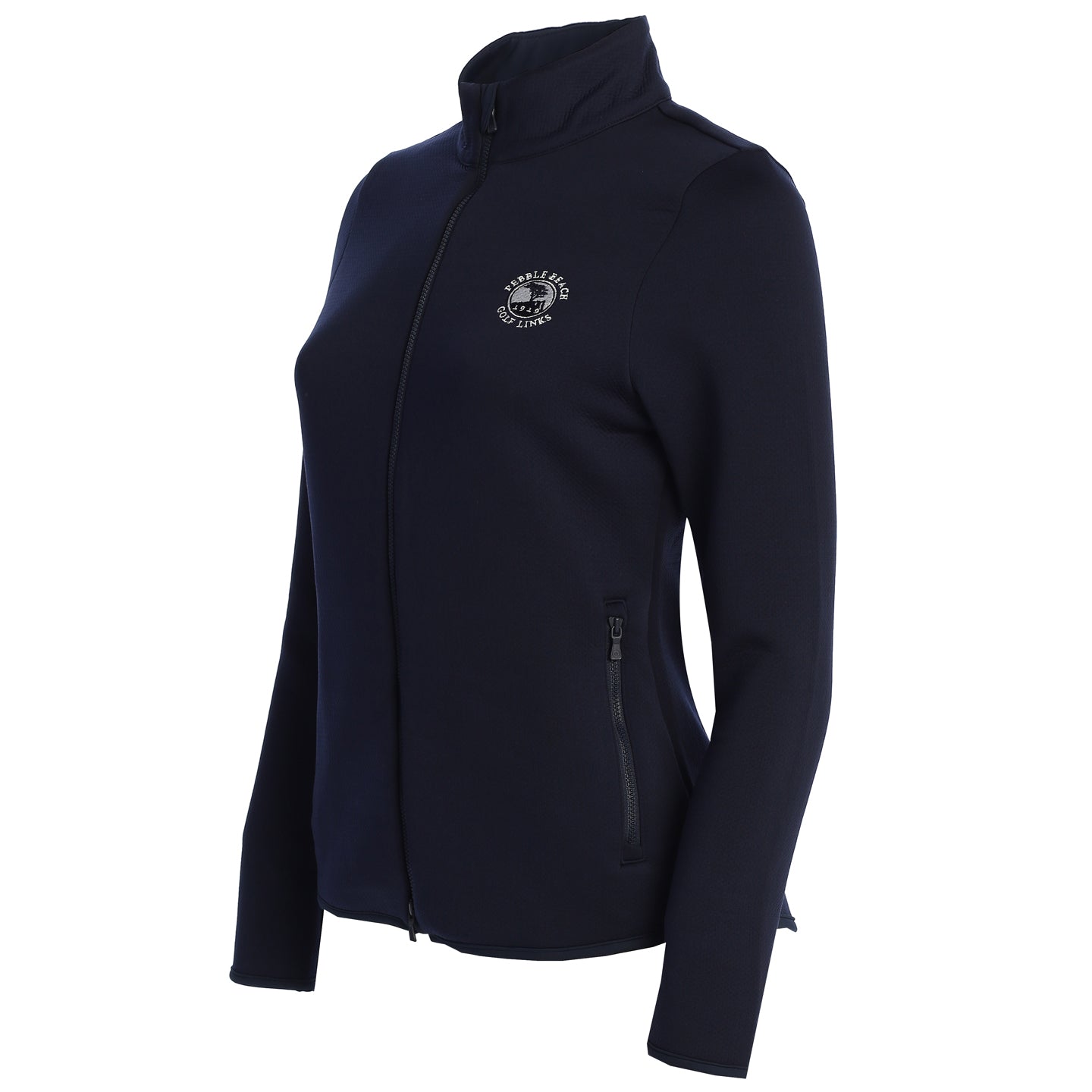 Pebble Beach Women's Lumi-Knit Full Zip Jacket by Peter Millar- Navy