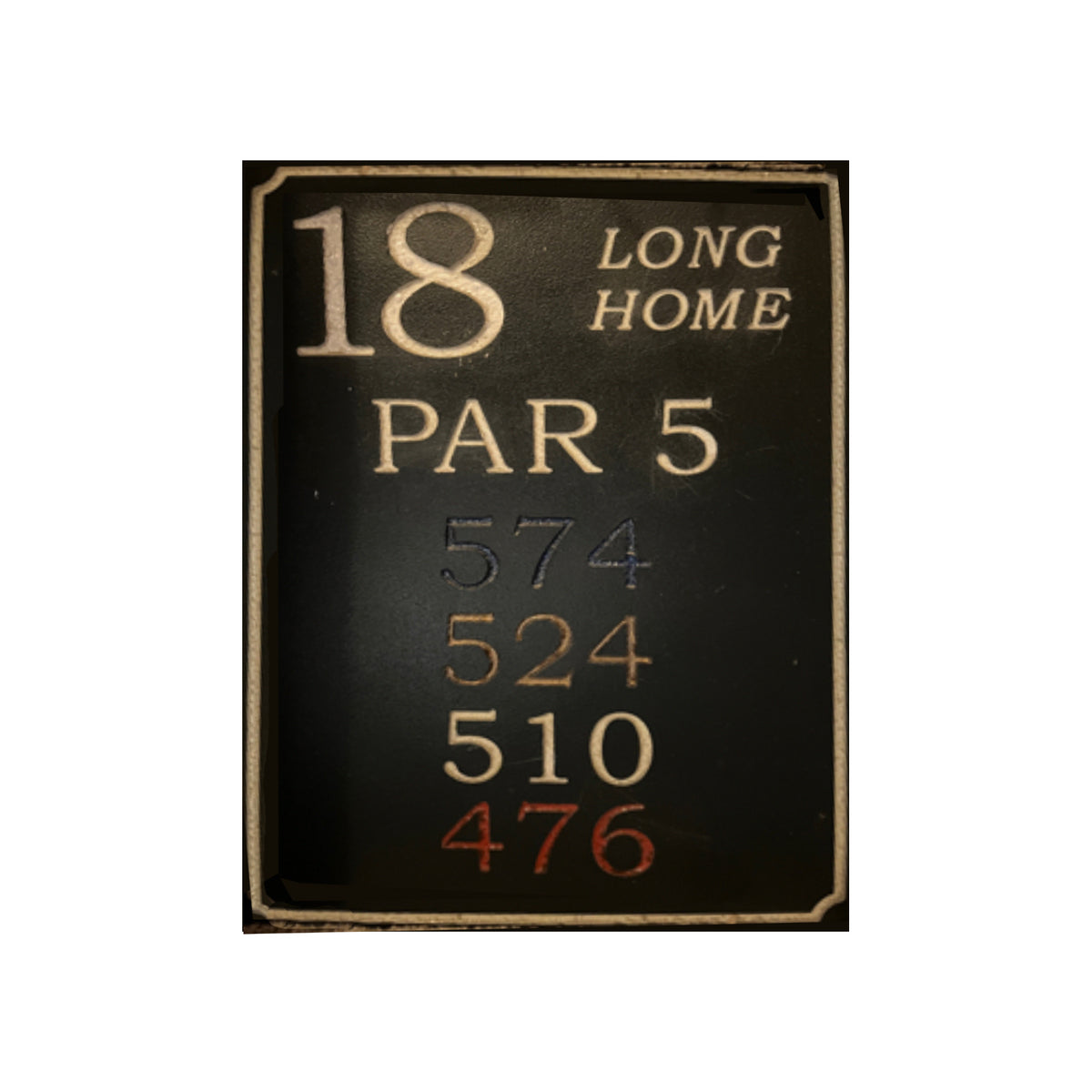 The Links at Spanish Bay Hole 18 Tee Sign
