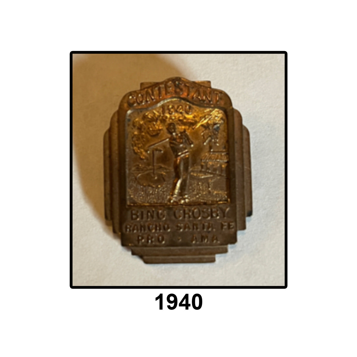 Rancho Sante Fe Player badge 1940