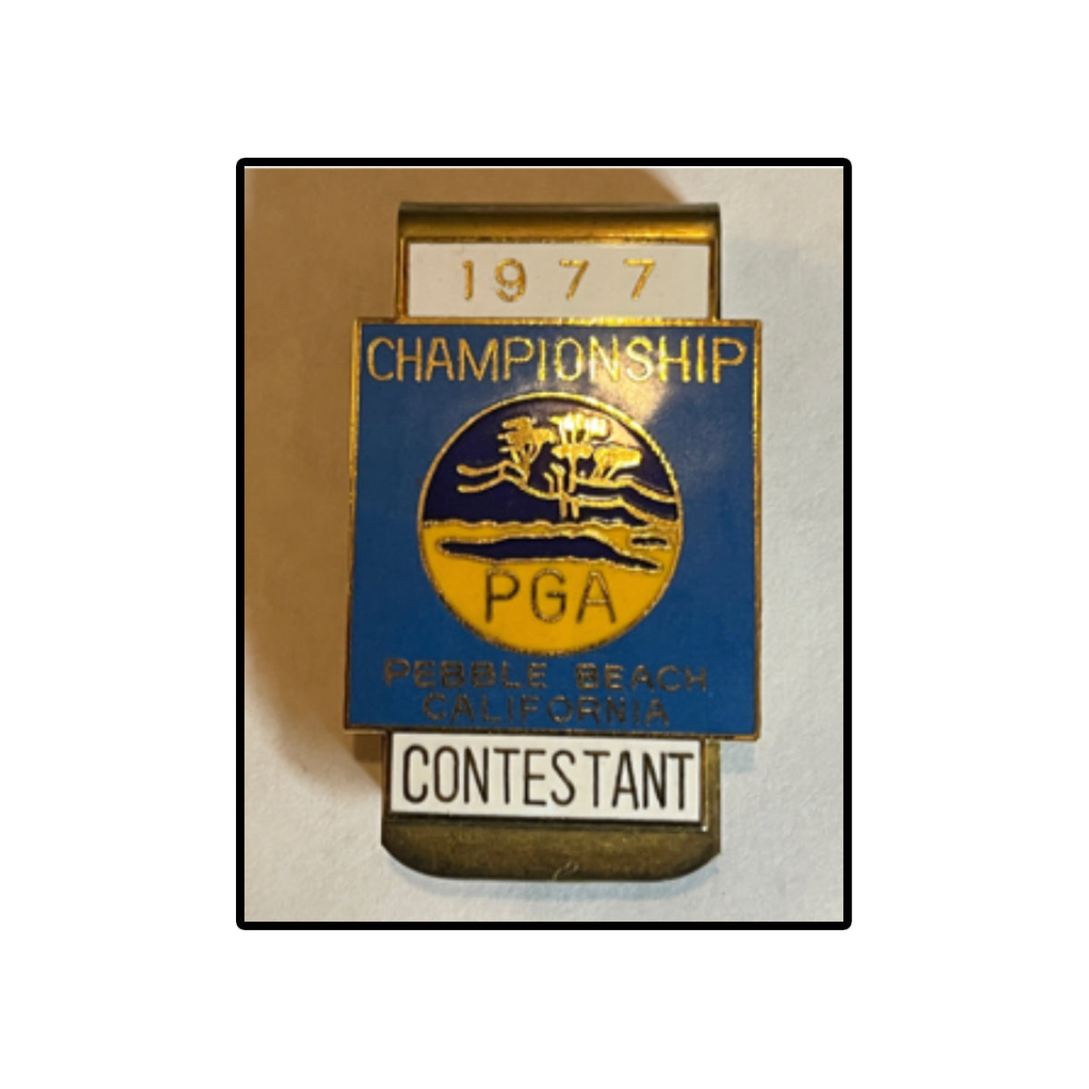 1977 PGA contestant money clip