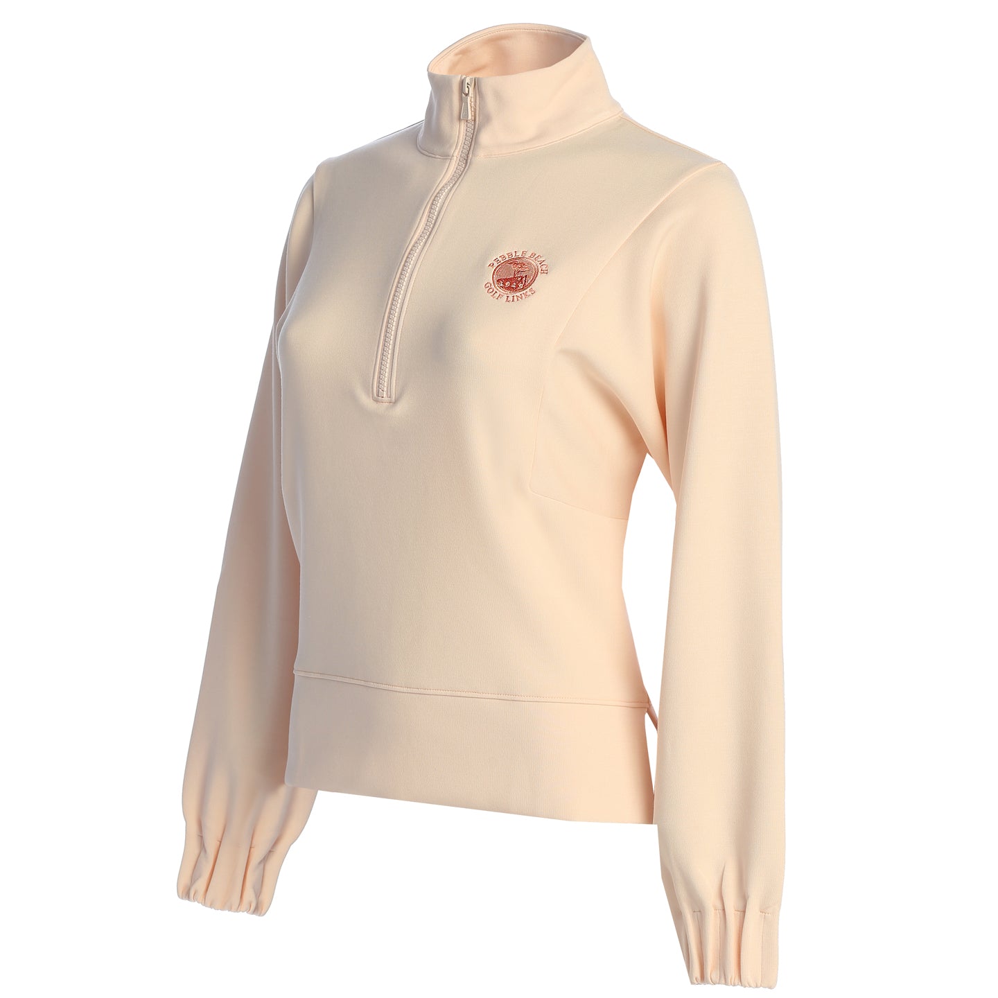 Pebble Beach Women's Flora Knit Half-Zip Pullover by Peter Millar- Pink