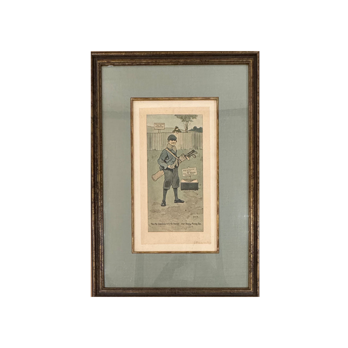 John Hassall - Signed Golf Print
