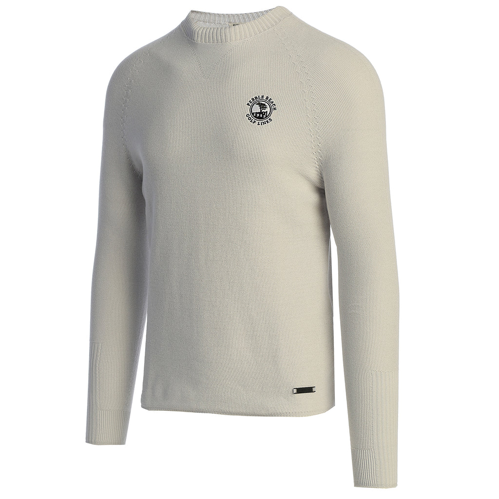 Pebble Beach 3D Knit Weather Full Logo Crew by Sun Day Red