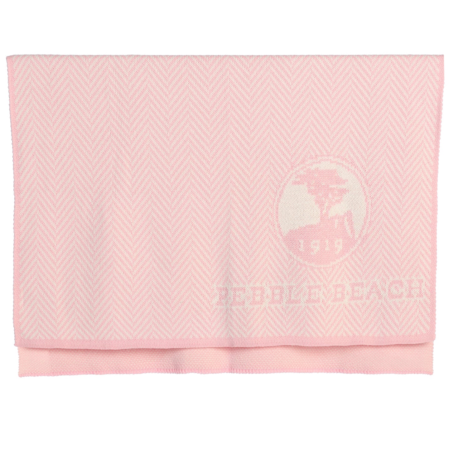 Pebble Beach Jacquard Baby Blanket- Pink