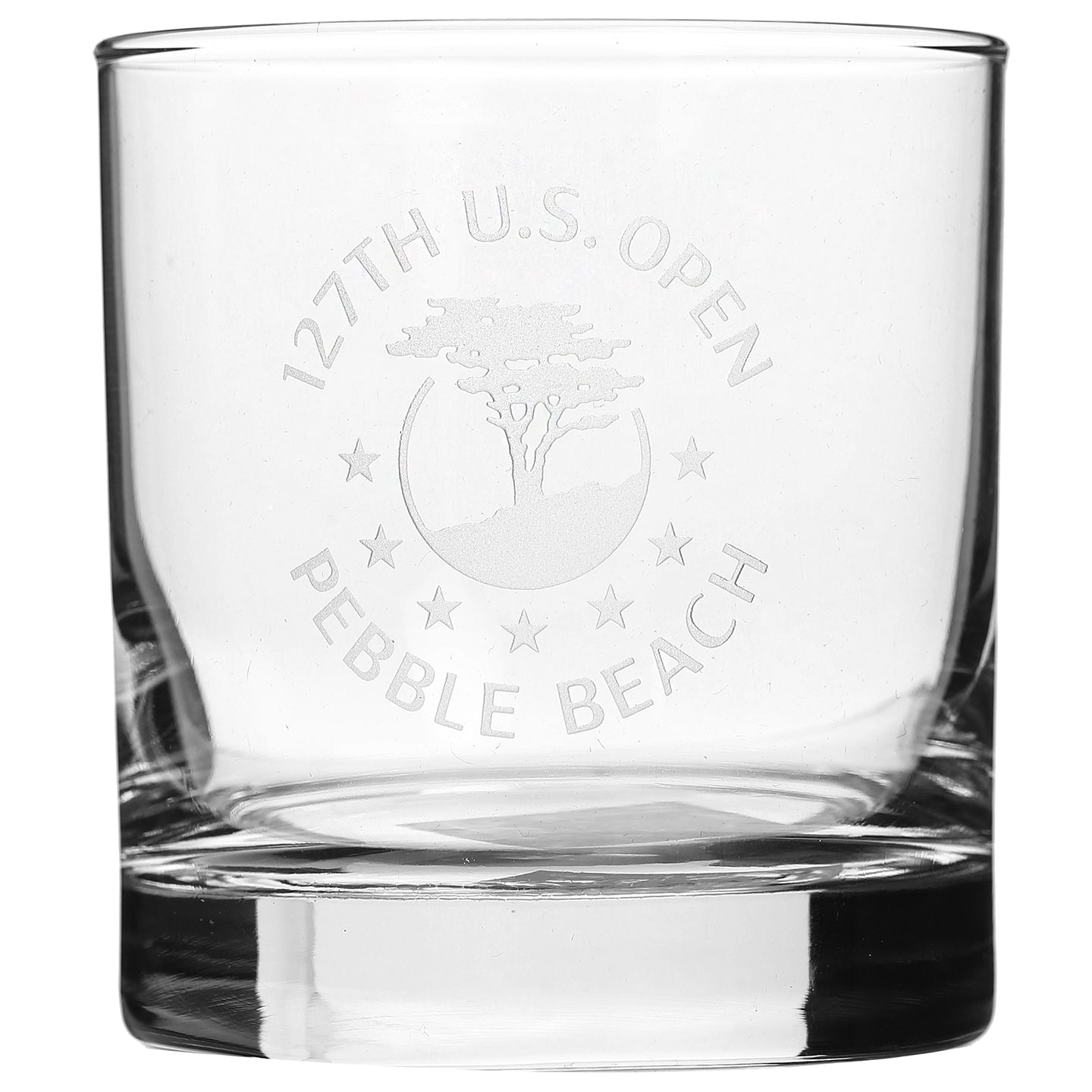 2027 U.S. Open Pebble Beach Rocks Glass