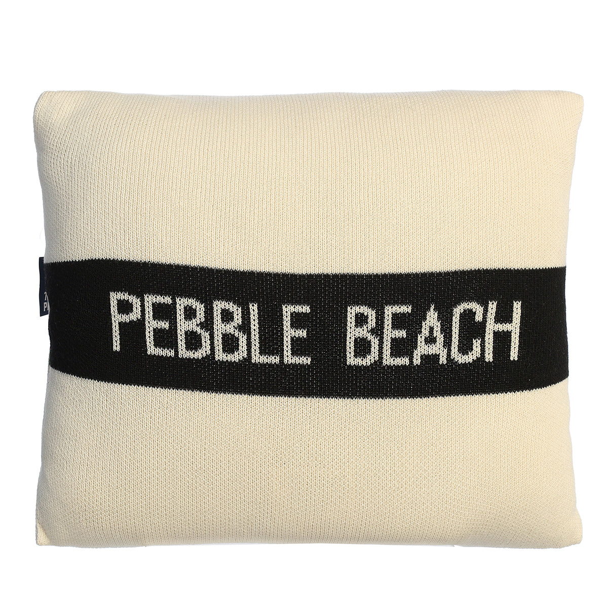 Pebble Beach Knit Throw Pillow by Town Pride