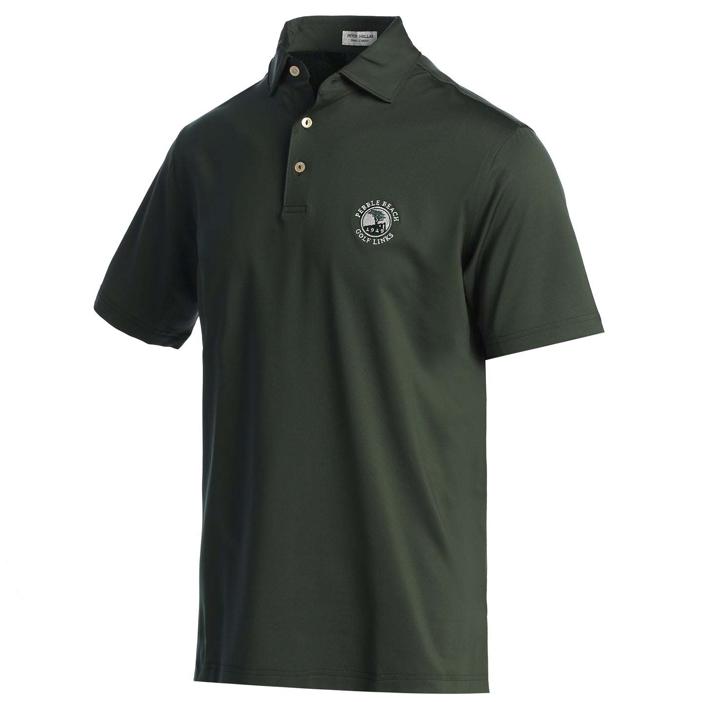 Pebble Beach Nordic Pine Solid Polo by Peter Millar