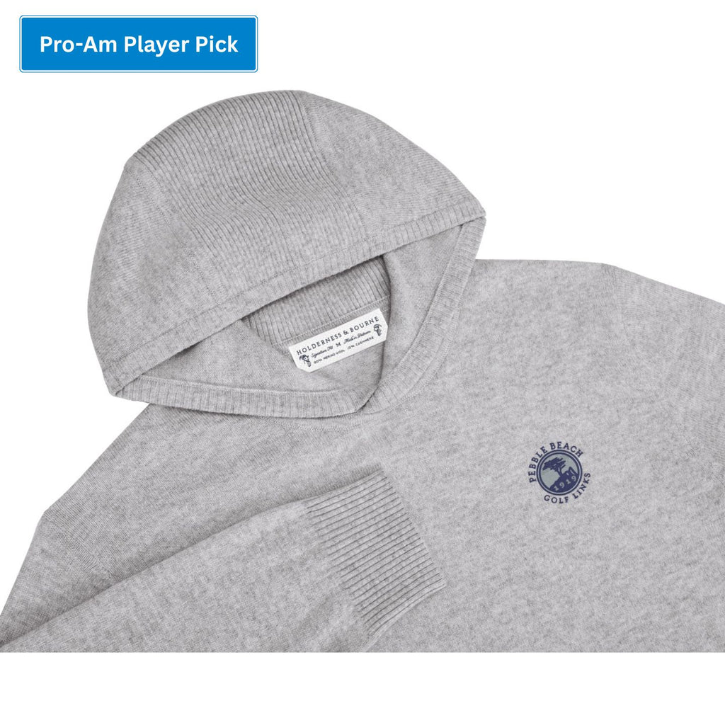 Pebble Beach Logan Cashmere Hoodie by Holderness & Bourne
