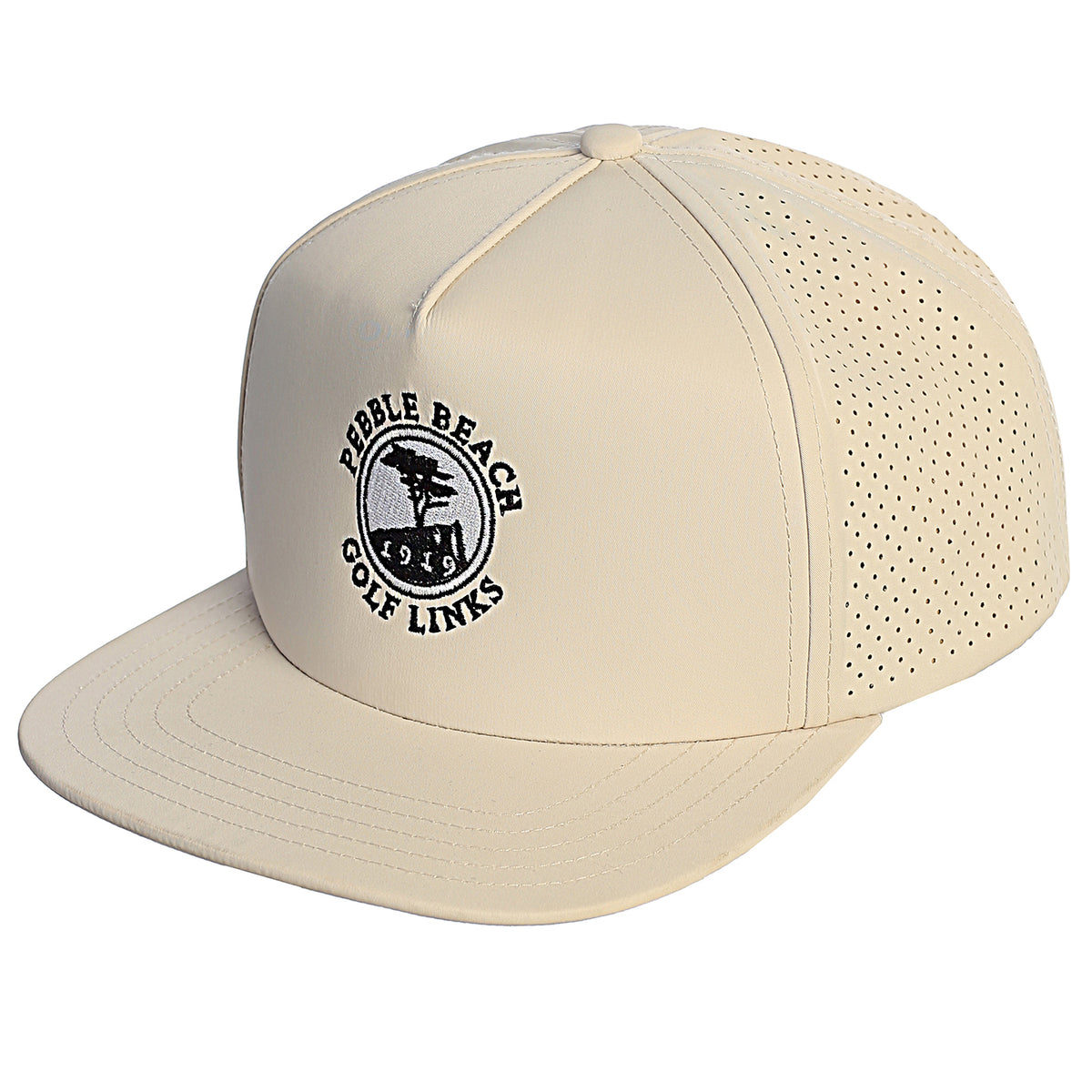 Pebble Beach Perforated 5 Panel Hat by Malbon