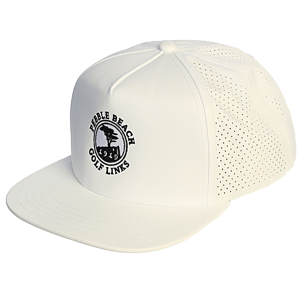 Pebble Beach Perforated 5 Panel Hat by Malbon