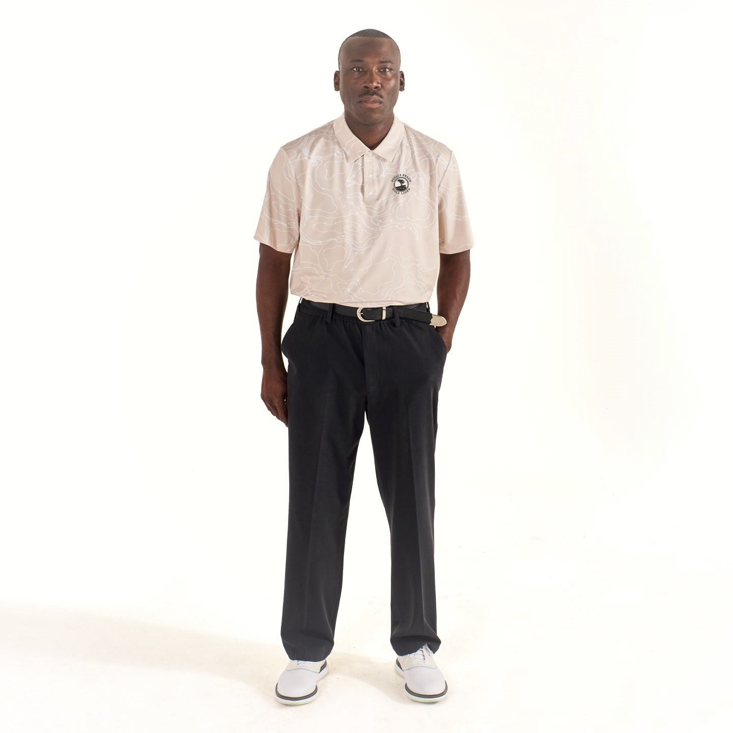 Pebble Beach Topography Performance Polo by Malbon