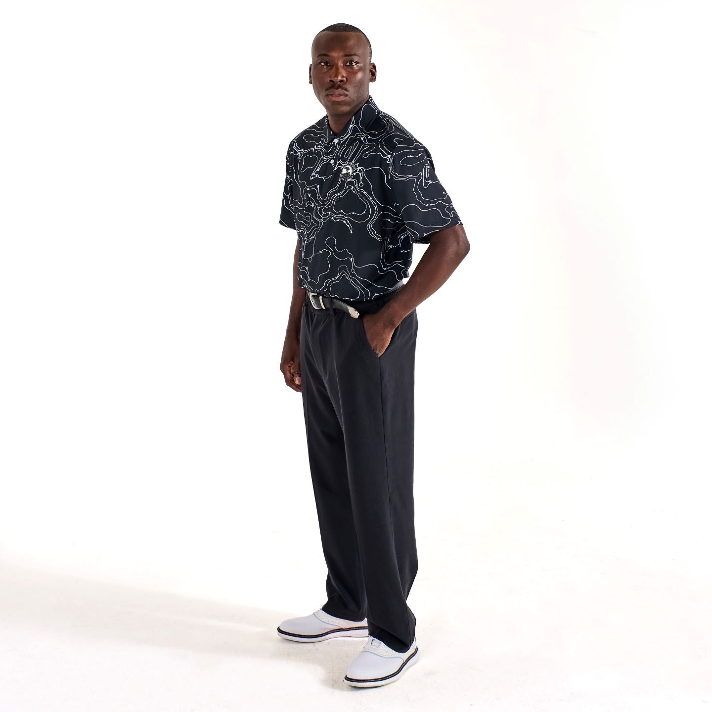 Pebble Beach Topography Performance Polo by Malbon