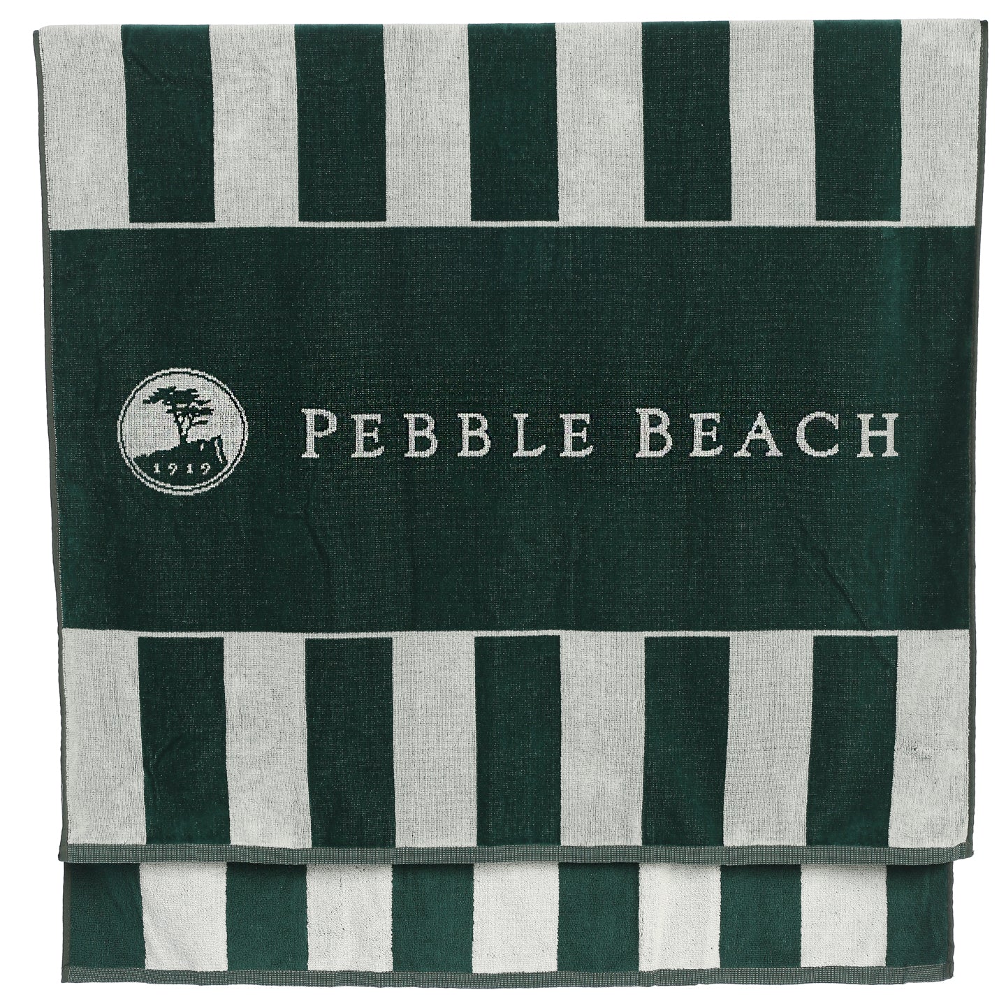 Pebble Beach Striped Beach Towel